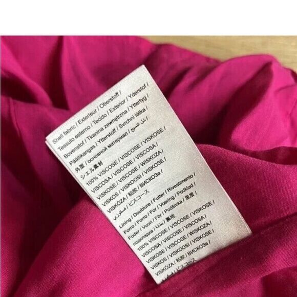 NWT Farm Rio Women’s Pink Leaves Midi Dress - Size Large - Picture 10 of 13